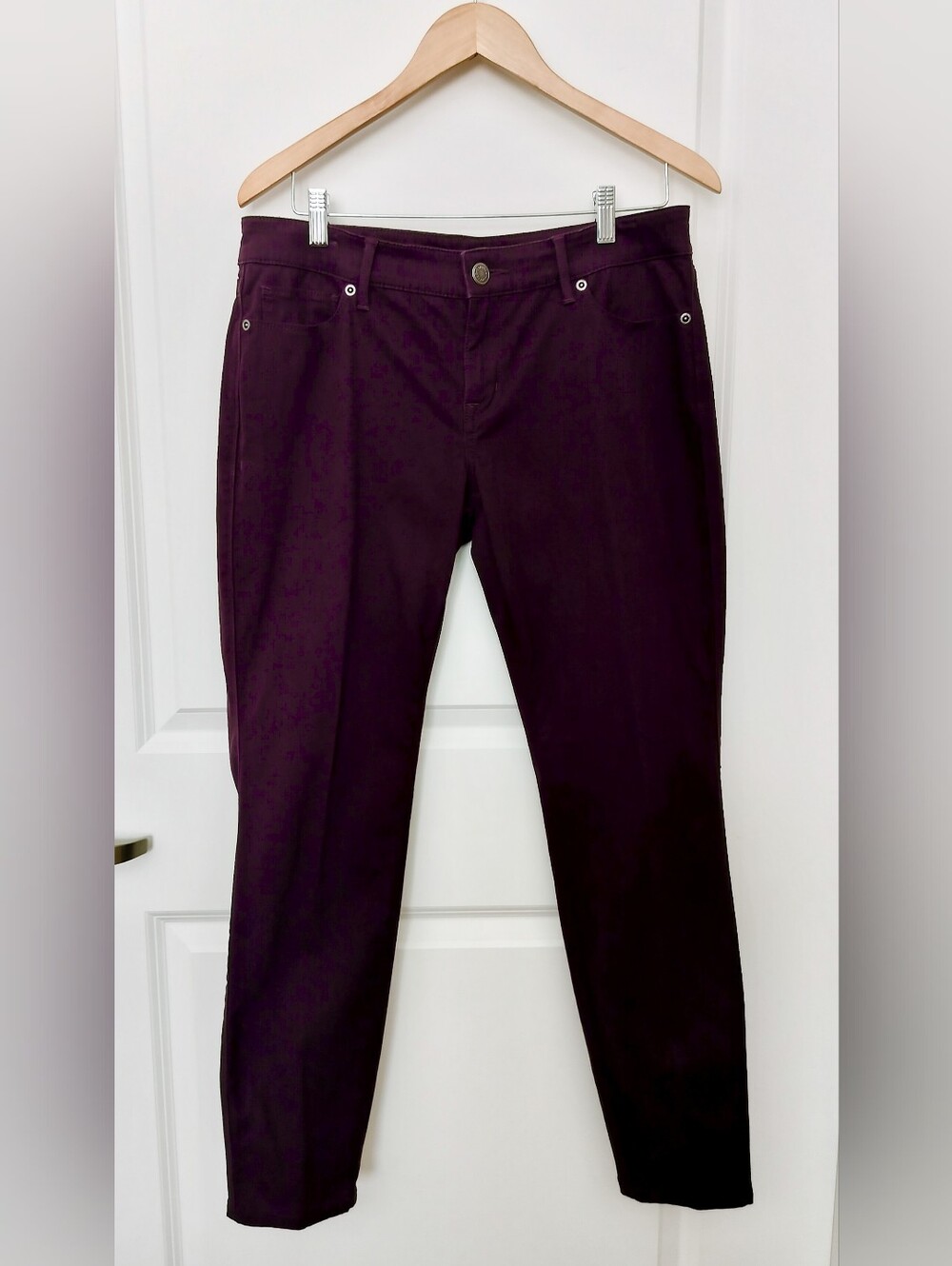 The Limited Women's 12R 917 Skinny Leg Jeans Plum Purple Eggplant Like New